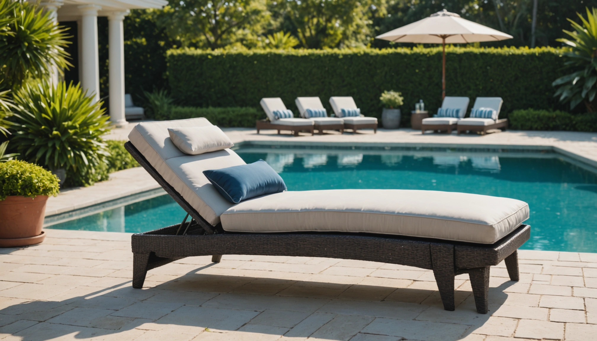 Relaxez-vous avec style : le confort incomparable du coussin bain de soleil
