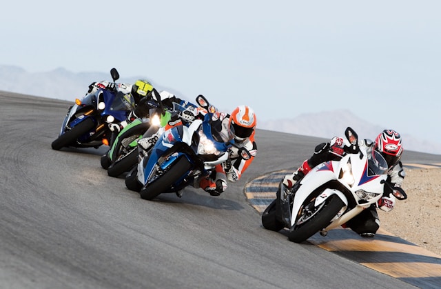 pilote de moto